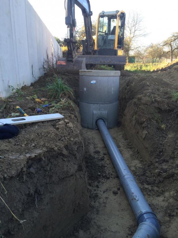 Pose du réseau d’eau usée Saverne