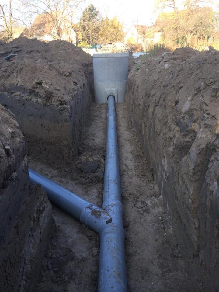 Pose du réseau d’eau usée Saverne